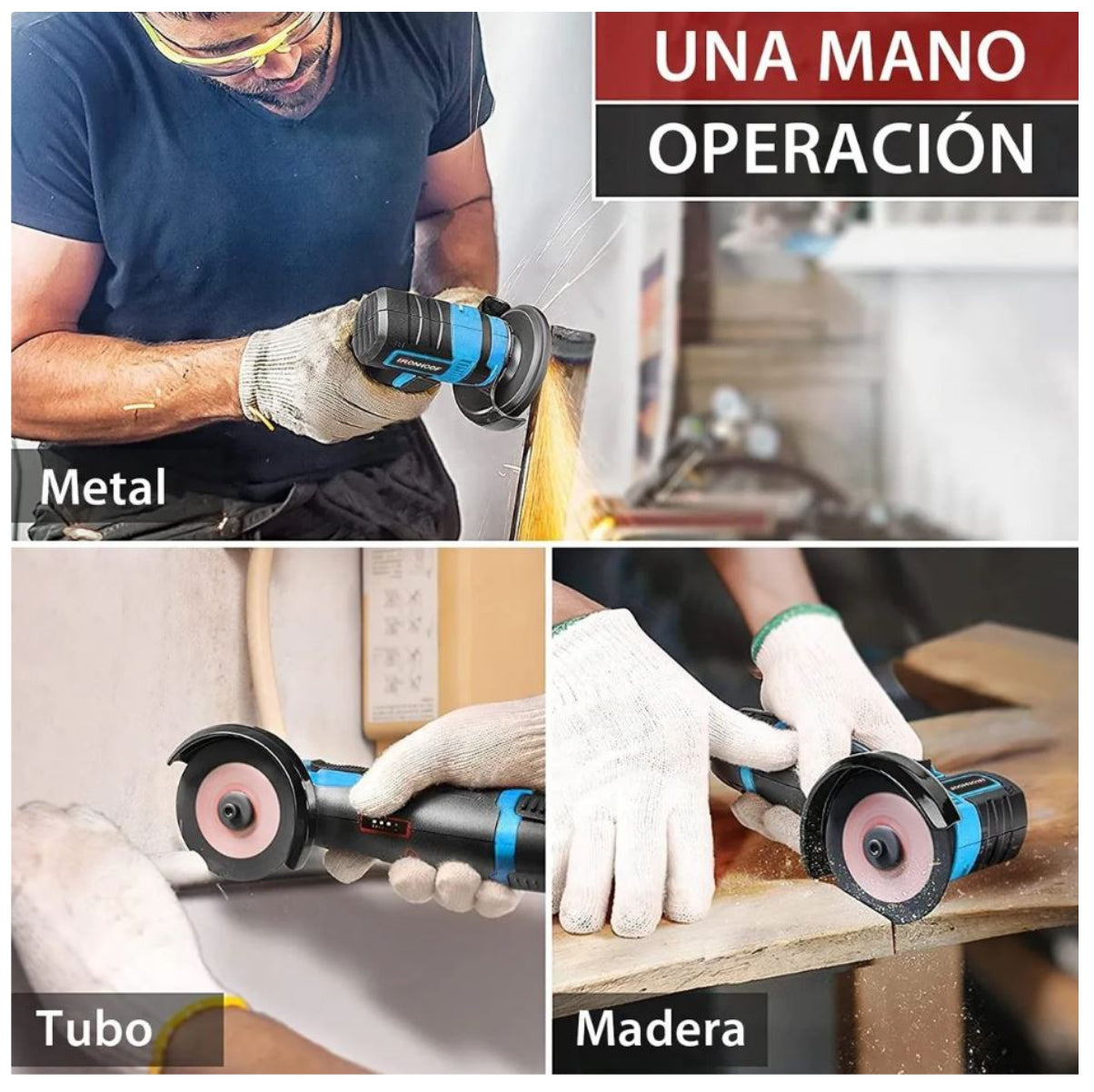 KIT PULIDOR INALÁMBRICO 3 EN 1: CORTADORA, AMOLADORA Y PULIDORA +  ¡REGALOS EXCLUSIVOS LIMITADOS!